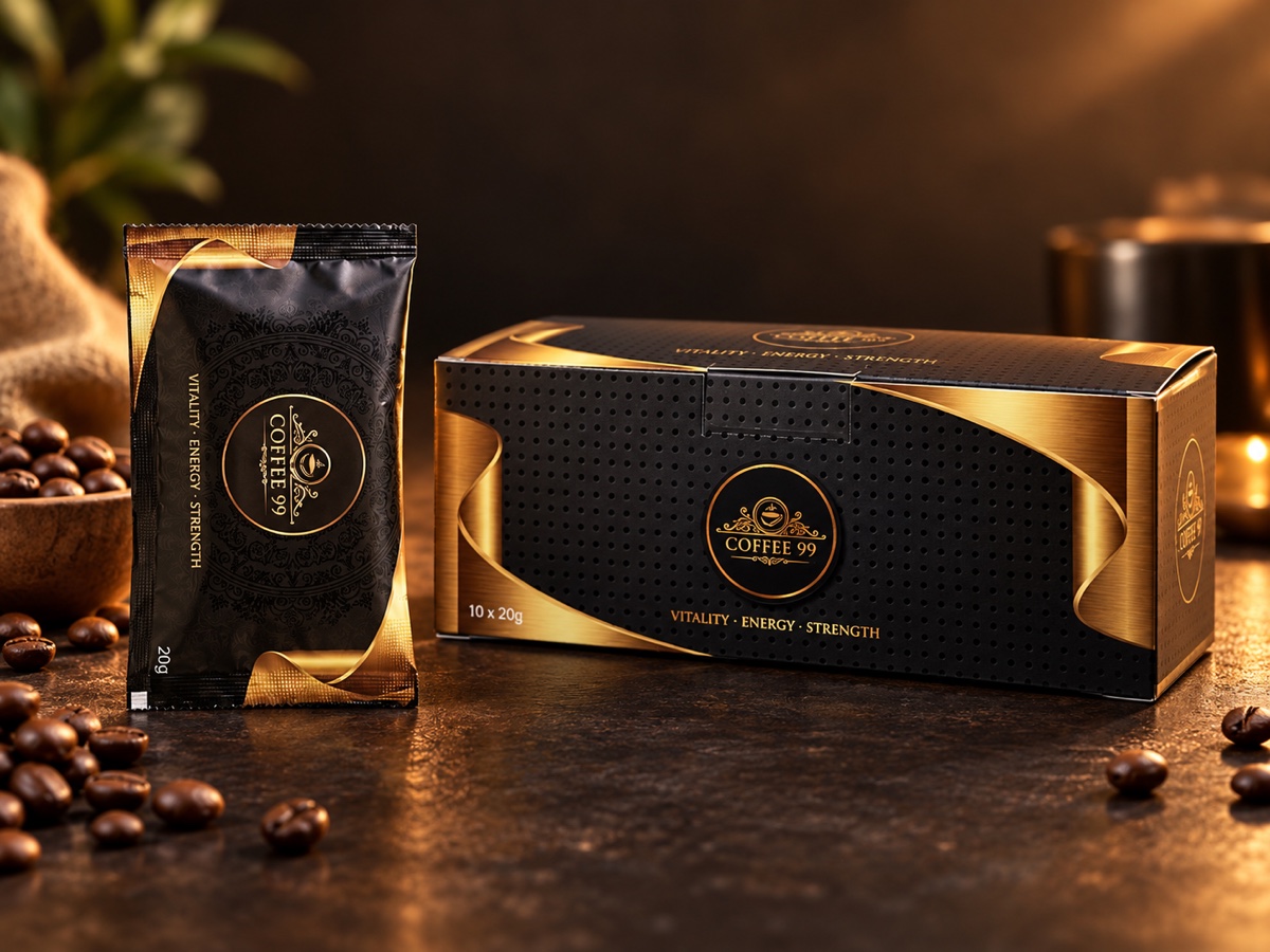 Coffee99 单包和十包装产品规格展示