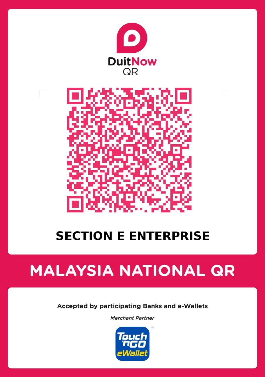 SECTION E ENTERPRISE DuitNow 公司收款二维码